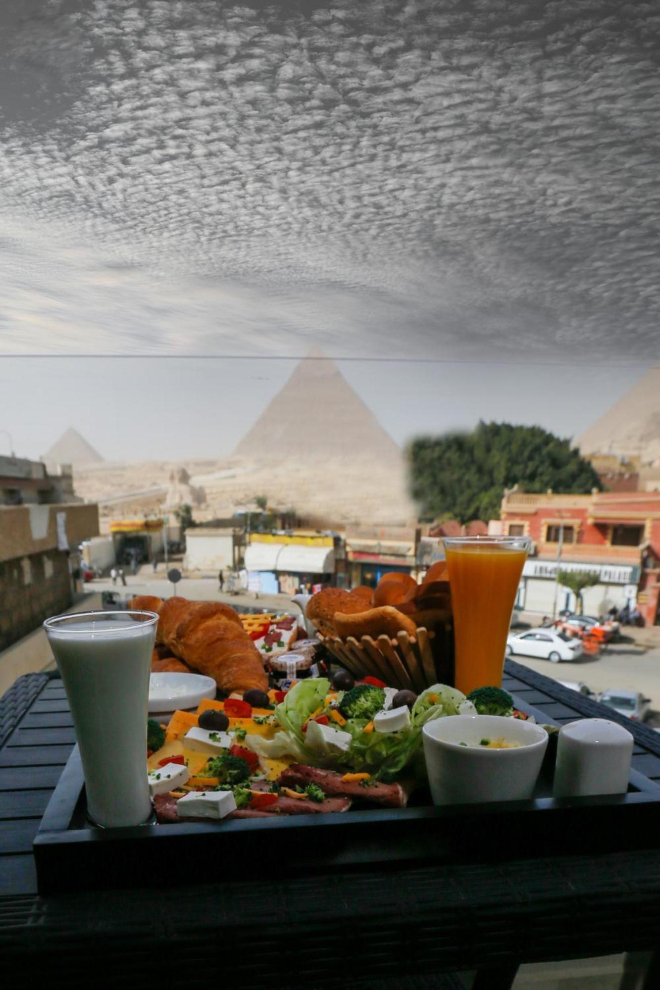 Kafret el-Gabal Steps In Pyramids View酒店 外观 照片
