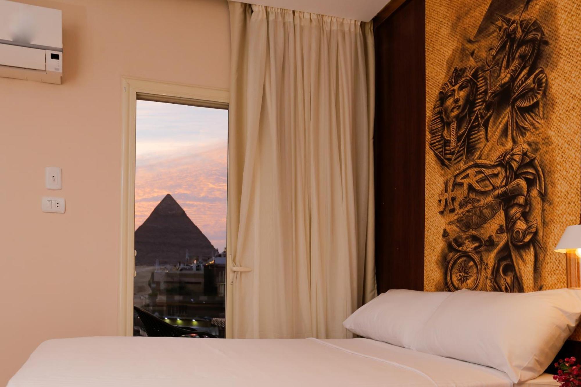Kafret el-Gabal Steps In Pyramids View酒店 外观 照片