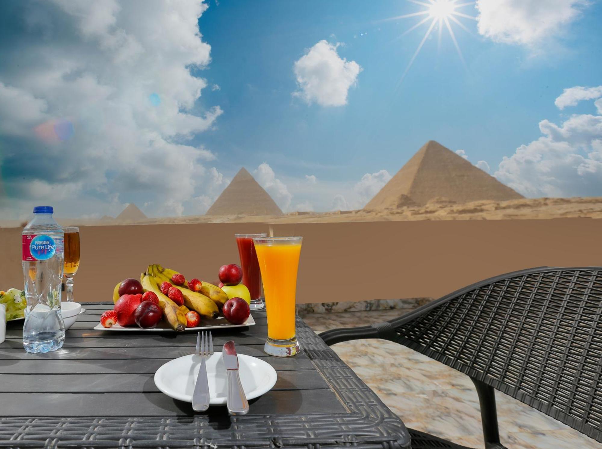 Kafret el-Gabal Steps In Pyramids View酒店 外观 照片